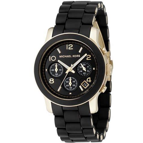 michael kors unisex runway watch|Michael Kors black chronograph watch.